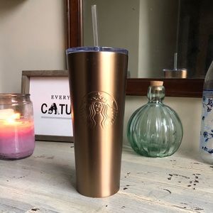 🌟 STARBUCKS gold stainless tumbler